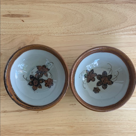 Ken Edwards Other - Ken Edwards stoneware bowls vintage Mexican pottery 3 flowers design 2 bowls